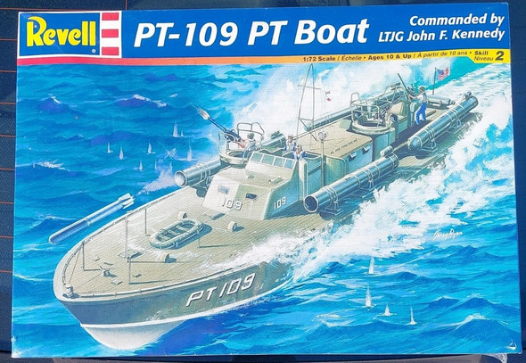 RESALE SHOP - Revell PT-109 PT Boat Commanded by LTJG John F.Kennedy 1:72 Model Kit c2004 - PAER-112-85-0310-NOB8087