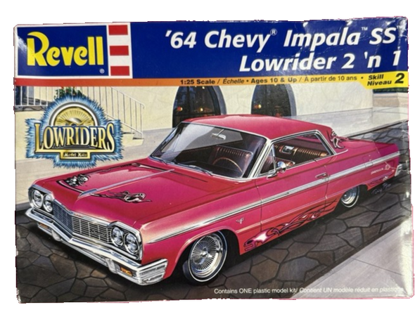 RESALE SHOP - Revell '64 Chevy Impala SS 2N 1 Lowrider 1:25 Model Kit c2000 - PAER-112-85-2574-U1340