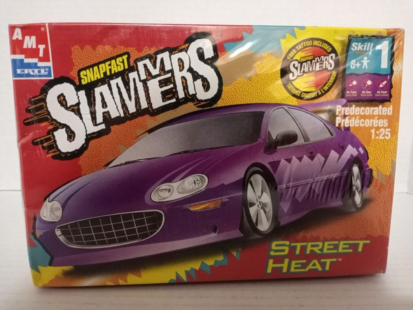 RESALE SHOP - AMT Ertl SnapFast Slammers Street Heat 1/25 Plastic Model Car Kit c1998 - PAER-AMT-30003-NOB8077