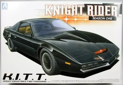 RESALE SHOP - Aoshima Knight Rider 2000 K.I.T.T. S-1 Pontiac Firebird 1:24 Model Car Kit c2013 - PAER-AOA-041277-U8083