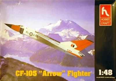 RESALE SHOP - HobbCraft CF-105 "Arrow" Canadian Fighter 1:48 Aircraft Model Kit c1999 Sealed - PAER-HC-1658-U8057