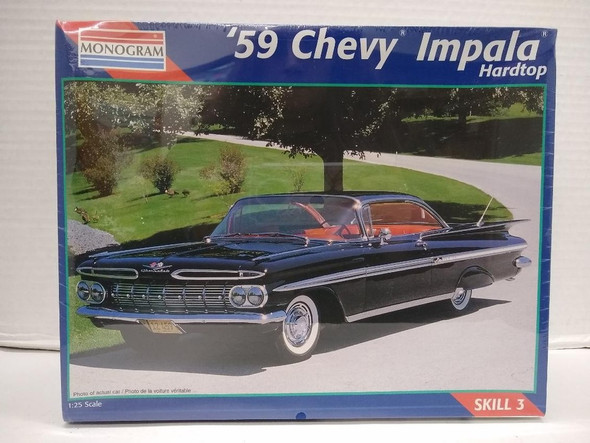 RESALE SHOP - Revell Monogram '59 Chevy Impala Hardtop 1/25 Scale Plastic Model Kit RARE c1996 - PAER-MGM-2454-U1338