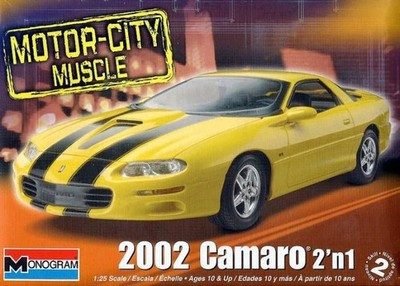 RESALE SHOP - Monogram 2002 Camaro 2'n1 Motor City Muscle Car 1:25 Model Kit c2011 - PAER-MGM-85-4273-NS7794