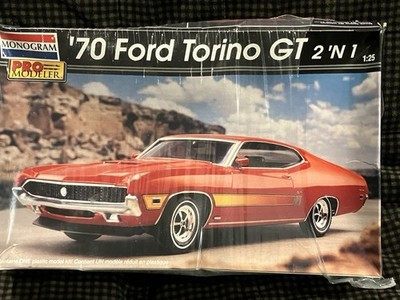 RESALE SHOP - Monogram Pro Modeler '70 Ford Torino GT 2n1 1:25 Model Kit c2000 - PAER-MGM-85-5958-U1345