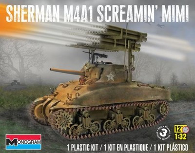 RESALE SHOP - Monogram Sherman M4A1 Screamin' Mimi Tank 1:32 Model Kit c2015 Sealed Parts - PAER-MGM-85-7863-NOB8181