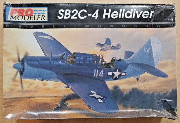 RESALE SHOP - Pro Modeler SB2C-4 Helldiver 1:48 Scale Plastic Model Airplane Kit c1997 - PAER-PRO-85-5935-NOB8056