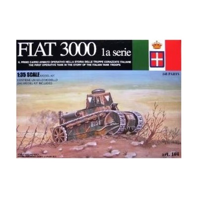 RESALE SHOP - TAURO Interbellum Fiat 3000 La Serie Tank Model Kit c1980 Vintage Sealed - PAER-TARO104-U8134