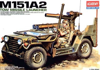 RESALE SHOP - ACADEMY WW2 M151A2 TOW MISSILE LAUNCHER 1:35 MILITARY MODEL KIT c2006 Sealed - TERO-ACY-13406U-U8106