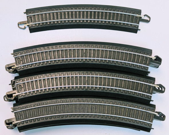 RESALE SHOP - Lot of 30 Varied Bachmann HO E-Z Steel Track Pieces - EVTH-HOTRACKLOT-U5052