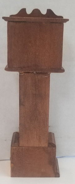 RESALE SHOP - VTG Hardwood Grandfather Clock 1:12 Dollhouse Furniture - LAHA-I66/45-U5048