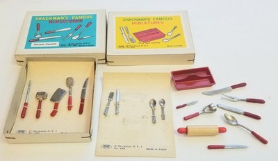 RESALE SHOP - Lot of Shackman's Kitchen Utensils/ Cutlery Knives Spoons Tray. - LAHA-SHACKMANLOT-U5039