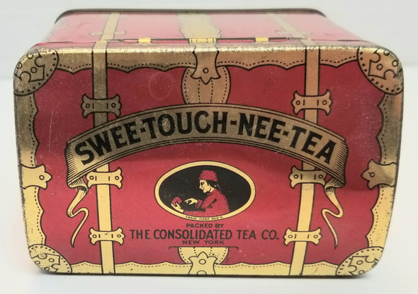RESALE SHOP - The Consolidated Tea Company New York Swee-Touch-Nee-Tea Vtg Tin- Trunk Style - LAHA-SWEETNEE-U5025
