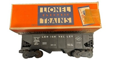 RESALE SHOP - VTG Lionel #2456 Hopper Car Lehigh Valley O Gauge - LYEI-2456-U5012
