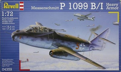 RESALE SHOP - Revell German Messerschmitt P1099 B/I Heavy Arm. 1:72 Model Kit 1998 Sealed-READ - PAER-112-04359-NOB7897