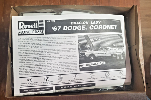 RESALE SHOP - Revell Dragon Lady Dodge Coronet 1:25 Scale Model - PAER-857632-NOB1187