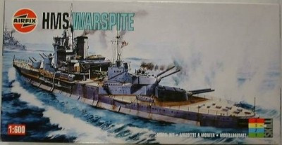 RESALE SHOP - Airfix HMS Warspite Battleship WWII - Series 4 1:600 Model Kit c1996 Sealed-READ - PAER-AFX04205-U7893
