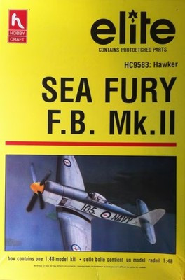 RESALE SHOP - HC Elite Hawker Sea Fury F.B. Mk.II 1:48 Model Aircraft Kit c1991 Sealed-READ - PAER-HC9583-LN7973