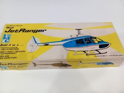 RESALE SHOP - IMC Bell Jet Ranger Helicopter 1:32 Scale Plastic Model Kit c196x Vintage - - PAER-IMC-402-U7853