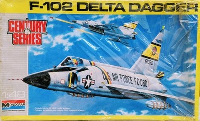RESALE SHOP - Monogram F-102 Delta Dagger USAF 1:48 Model Aircraft Kit c1990 Sealed - - PAER-MGM-5827-U7850
