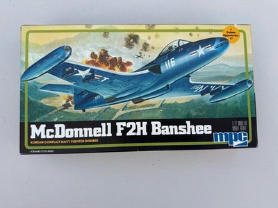 RESALE SHOP - MPC/Airfix McDONNELL F2H BANSHEE Korea 1:72 Model Airplane Kit c1982 Sealed-READ - PAER-MPC1-4305C-U7957