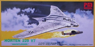 RESALE SHOP - PM Models Horten 229 V7 "Nachtjager" 1:72 Model Kit c1996 Sealed-READ - PAER-PM-220-U7999
