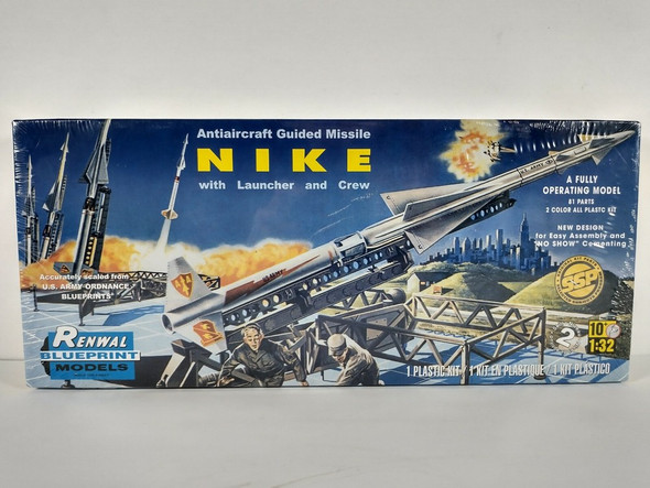 RESALE SHOP - Renwal NIKE Antiaircraft Guided Missile,Launcher,Crew 1:32 Model Kit Sealed-READ - PAER-RWL-7815-NOB7888
