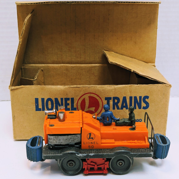 RESALE SHOP - READ - Lionel Gang Car #50 w/ Two Unpainted Figures - RIOR-GNGCR50-2-U4921
