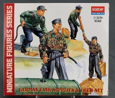 RESALE SHOP - Academy German Tank Supplies & Crew Set 1:35 Plastic Model Kit c1996 Sealed - RSTY-ACY1376-NS7986