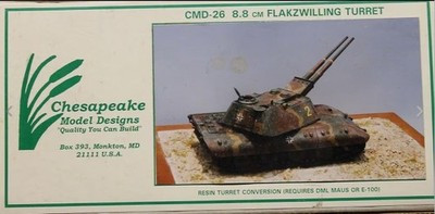 RESALE SHOP - Chesapeake Model 8,8 cm Flakzwilling Turret 1:35 Resin Conversion Kit - - STORE-CMD-26-NOB7874