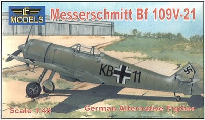 RESALE SHOP - LF Models Messerschmitt BF 109V-21 1/48 Resin Model Plane Kit c2007-Sealed Parts - STORE-LF4804-NOB7876