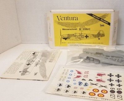 RESALE SHOP - Ventura Messerschmitt BF 109B/C 1:48 Model Airplane Kit Sealed-READ - STORE-VENTURA-NOB8043