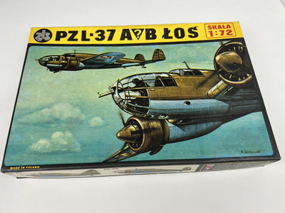 RESALE SHOP - Plastyk PZL.37 A?B LOS 1:72 Misprint, Blue Pla.Model Airplane Kit c1983 Sealed - STORE-ZTS-S04-NOB7864