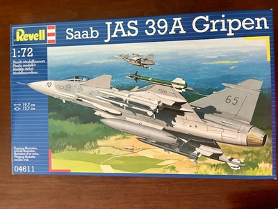 RESALE SHOP - Revell Jas-39 Gripen Fighter Jet 1:72 Aircraft Model Kit c2000 - Sealed parts - TERO-112-04611-NOB7826