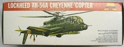 RESALE SHOP - AURORA Lockheed AH-56A Cheyenne 'Copter 1:72 Model Helicopter Kit c1972 - - TERO-AUR-502-U7937