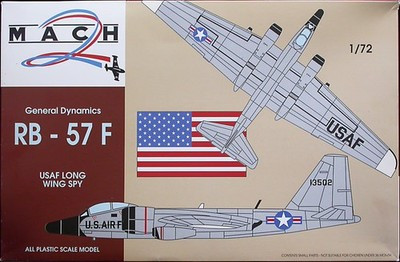 RESALE SHOP - Mach2 General Dynamics RB-57F USAF Spy 1:72 Aircraft Model Kit c1997 Sealed-READ - TERO-M2-GP019-U7842
