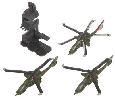 RESALE SHOP - KENNER Mega Force Triax Army Attack Helicopters w/ Radar Diecast c1989 - - RSTY-KEN5020BAG-U8078