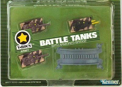 RESALE SHOP - KENNER Mega Force V-ROCS Army Battle Tanks w/Armored Bridge Diecast c1989 - - RSTY-KEN5070-U8067
