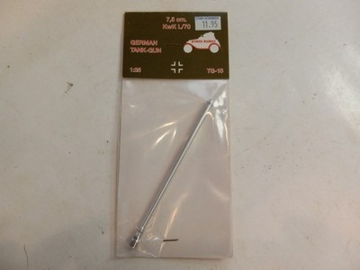 RESALE SHOP - Jordi Rubio 1/35 Turned Metal Barrel 7.5 cm KwK L/70 Tank Gun Panther A,D,G - STORE-TG-10-NS5068