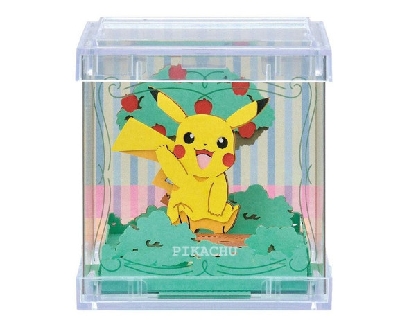 OakridgeStores.com | Ensky - Pikachu Pokémon Paper Theater Cube - 3D Shadow Box Craft Kit 52748 4970381527488