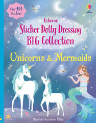 OakridgeStores.com | Usborne - Sticker Dolly Dressing Big Collection Unicorns & Mermaids - Sticker Activity Book for Ages 6+ - 9781836052579