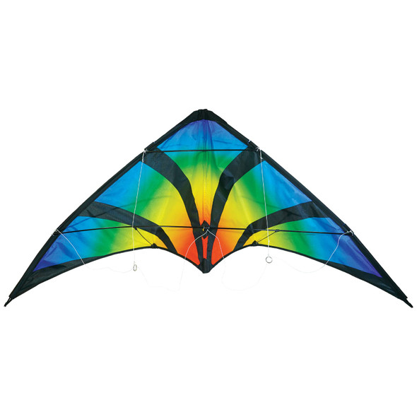 OakridgeStores.com | In The Breeze - Stars & Stripes Stunt Kite, 48 x 26 inches - 2-Line Sport Kite with Handles - 3316 762379033163