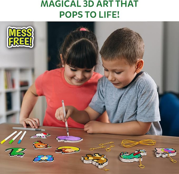 OakridgeStores.com | Skillmatics - Aqua Puffs Animals - 3D Puff Art Kit - 1529APAF 8904279512986