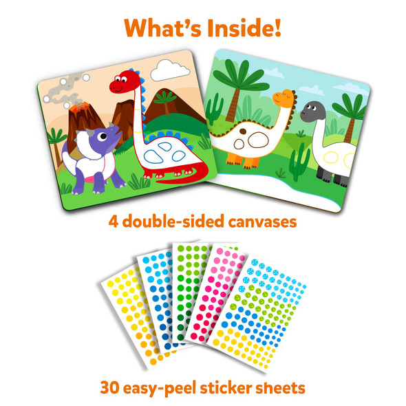 OakridgeStores.com | Skillmatics - Dot It Sticker Art - Dinosaurs - Sticker Art Kit - 302DIWD 8904279502543
