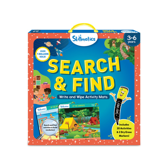 OakridgeStores.com | Skillmatics - Search and Find - Reusable Dry-Erase Activity Mats for Ages 36 - Educational Play Set - 347SF 8904279503014