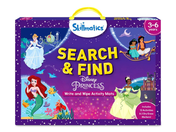 OakridgeStores.com | Skillmatics - Search and Find Princess Mats - Disney Princess - Dry-Erase Activity Mats - 845SFDPO 8904279506565