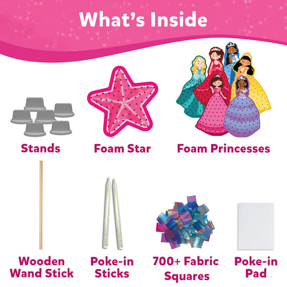 OakridgeStores.com | Skillmatics - Poke-In Art - Princesses - Fabric Poke Art Kit - 885PIAP 8904279506800