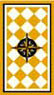OakridgeStores.com | Brodnax Prints - Floorcloth: Gold Mariner - Fabric - 1:12 Scale Dollhouse Miniature - FC106
