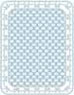 OakridgeStores.com | Brodnax Prints - Floorcloth: Blue Bows - Fabric - 1:12 Scale Dollhouse Miniature Flooring - FC110