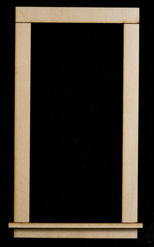 OakridgeStores.com | ALESSIO - ALE - Exterior Window Trim with Sill - 1" Scale Dollhouse Miniature - 418SILL