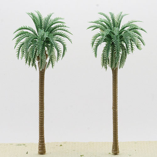 OakridgeStores.com | Artisan Creations - Palm Trees - 2 Pack, 4-1/4 inches Tall - 1" Scale Dollhouse Miniature Plant - 108
